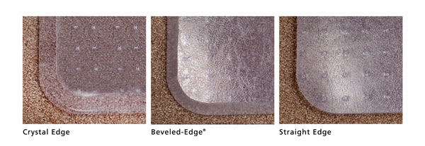 Everlife Chair Mats types of edges