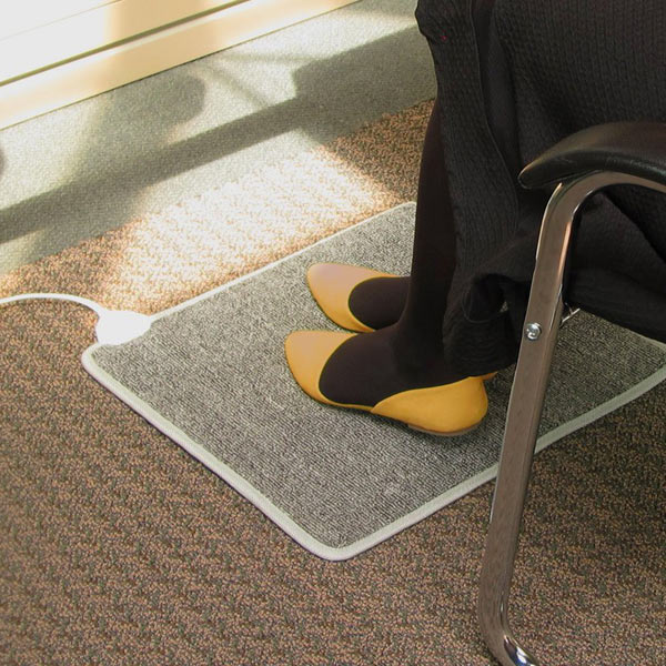 Toasty Toes Footrest, Heated Floor Mats