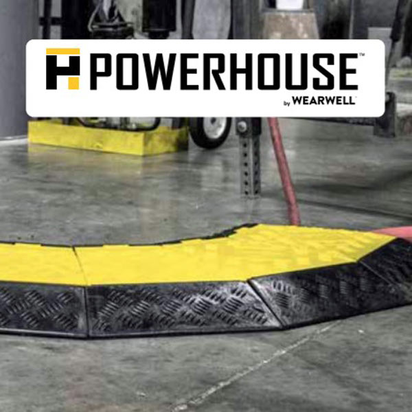 Wearwell POWERHOUSE Heavy Duty 3 Channel Straight Cable Protector