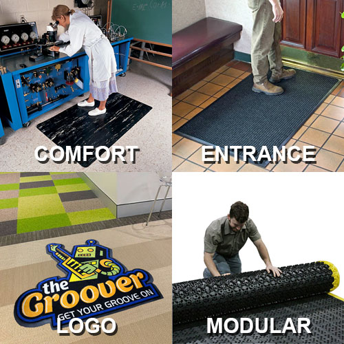 Open Grid - No Slip/Anti-Fatigue/Drainage - Heavy Duty - PVC - Workplace  Floor Mat